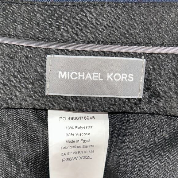 Mens Michael Kors Navy with Red Stripe Pants Size 38 - Picture 3 of 7